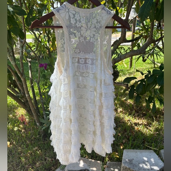 POL Duster Mixed Lace Vest NWT - Picture 3 of 8